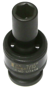 7/16 Inch 1/2 Inch Drive Universal Impact Socket