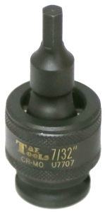 7/32 Inch 3/8 Inch Drive Impact Universal Inhex Socket