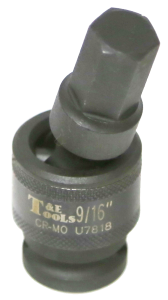 9/16 Inch 1/2 Inch Drive Impact Universal Inhex Socket