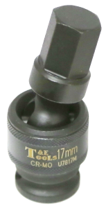 17mm 1/2 Inch Drive Impact Universal Inhex Socket