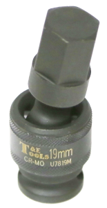 19mm 1/2 Inch Drive Impact Universal Inhex Socket