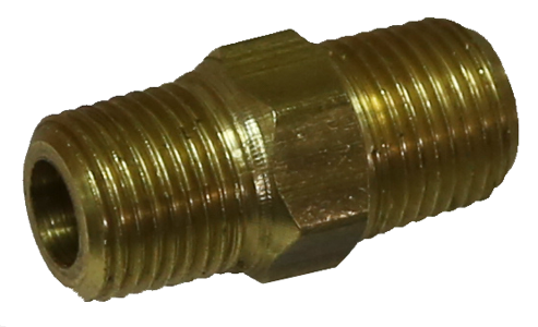 1/8 Inch 1/8 Inch NPT Male Nipple Brass