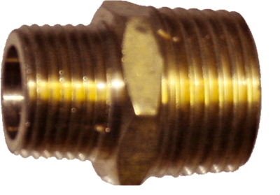 3/8 Inch 1/2 Inch NPT Male Nipple Brass