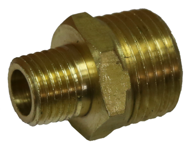 1/2 Inch 1/4 Inch NPT Male Nipple Brass