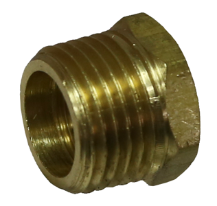 1/2 Inch .3/8 Inch Male/Female Bush Brass