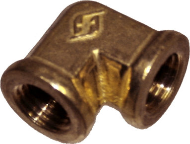 1/4 Inch 1/4 Inch 90 Degree Female Elbow Brass