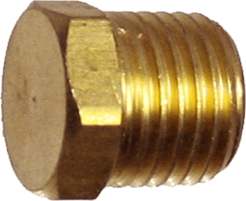 1/2 Inch NPT End Plug Brass