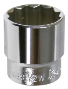 1/2 Inch 3/8 Inch Drive Whitworth 12 Point Socket