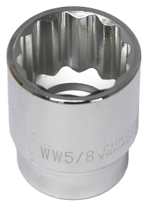 5/8 Inch Whitworth 1/2 Inch Drive 12 Point Socket