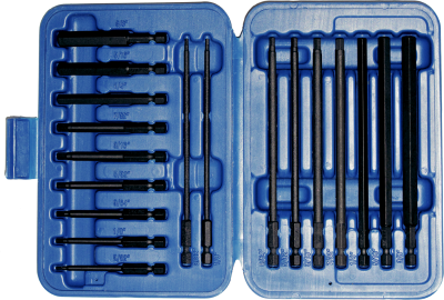 (N)18 Piece SAE Inhex Power Bit Set 3/32 Inch .3/8 Inch 100-150mm Long