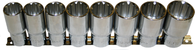 7 Piece 3/8 Inch Drive Whitworth 12 Point Sockets