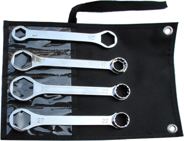 4 Piece Motor Cycle Ring Wrench Set