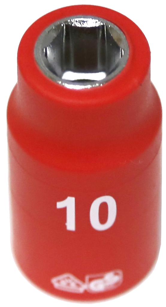 10mm 3/8 Inch Drive 6 Point VDE Insulated Socket