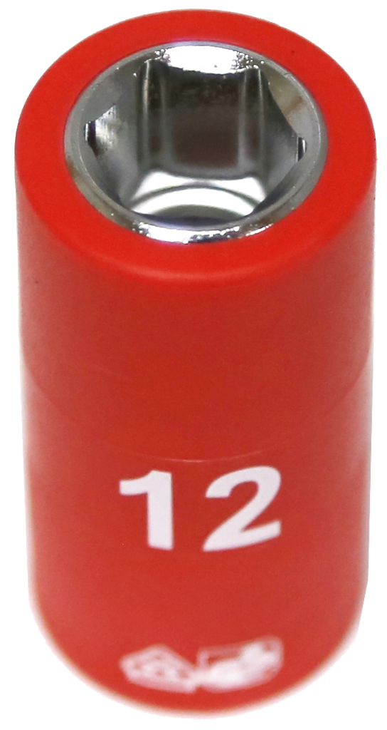 12mm 3/8 Inch Drive 6 Point VDE Insulated Socket