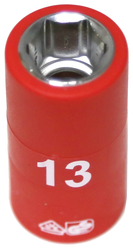 13mm 3/8 Inch Drive 6 Point VDE Insulated Socket