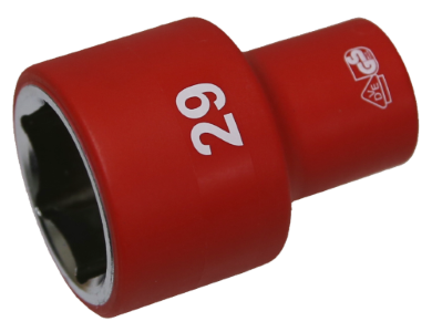 29mm 1/2 Inch Drive 6 Point VDE Insulated Socket