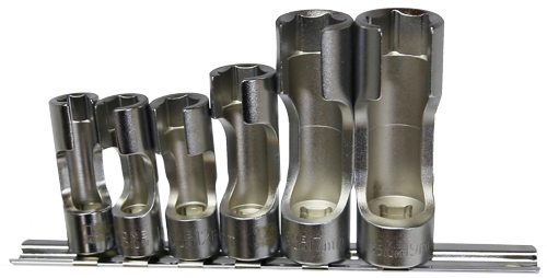 6 Piece 3/8 Inch Drive 6point Injector Socket Set