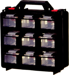 Assorted Case With Clip On 18 Compartments
