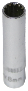 8mm 1/4 Inch Drive Multi Lock Deep Socket