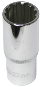 22mm 1/2 Inch Drive Multi Lock Deep Socket