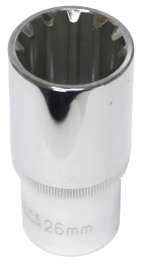 26mm 1/2 Inch Drive Multi Lock Deep Socket