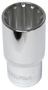 28mm 1/2 Inch Drive Multi Lock Deep Socket