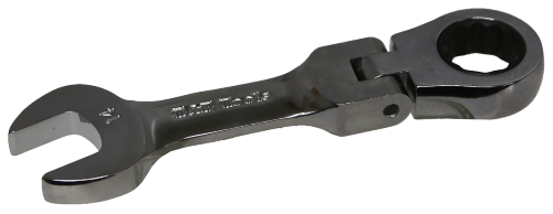 14mm 12 Point Stubby Flex-Head Ratchet Wrench