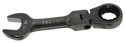 9/16 Inch 12 Point Stubby Flex-Head Ratchet Wrench