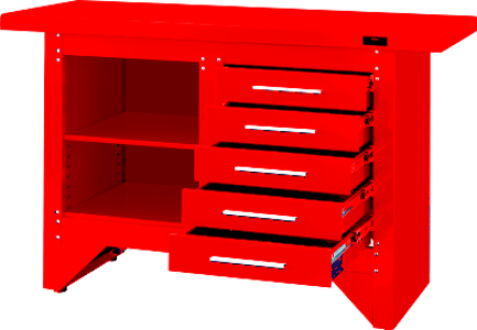 5 Drawer Work Station 1372 508 865mm