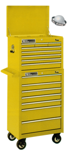 8 Drawer Ball Bearing Chest Yellow With Black