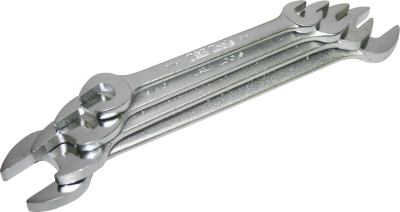 4 Piece Whitworth Open-End Wrench Set