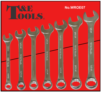 7 Piece Whitworth Ring & Open-End Wrench Set