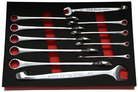 11 Piece Dolphin SAE Combination Wrench Set1/4 Inch - 7/8 Inch 