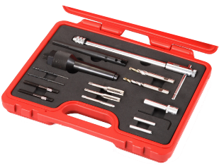 16 Piece Glow Plug Drilling Set