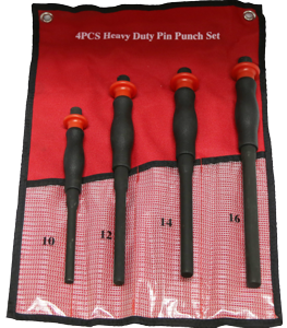 4 Piece Heavy Duty Pin Punch Set