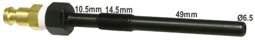 M10 1.0mm 74mm Glow Plug Diesel Compression Adaptor