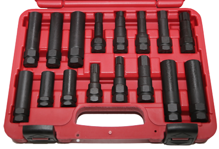 16 Piece Wheel Lug Lock Removal Kit