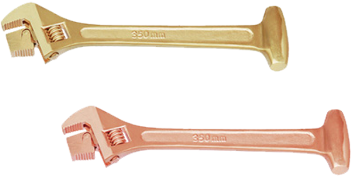 350mm Adjustable Wrench (Rev Jaw) (Copper Beryllium)