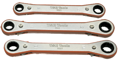 3 Piece Ratchet Wrench Set Metric 9 14mm