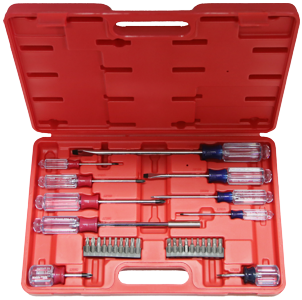 30 Piece Acetate Screwdriver & Insert Bit Set