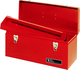 508mm Metal Tool Box W/Tote Tray