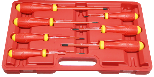 7 Piece VDE Insulated Screwdriver Set 1000v