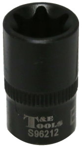 E12 1/4 Inch Drive Stubby E-Series Impact Socket