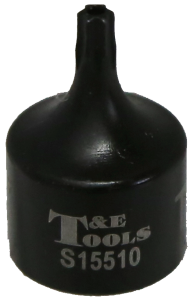 T10 1/4 Inch Drive Stubby Tamper-Torx Impact Socket