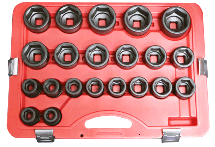 21 Piece  3/4" Drive Standard Impact Socket Set 3/4"-2"