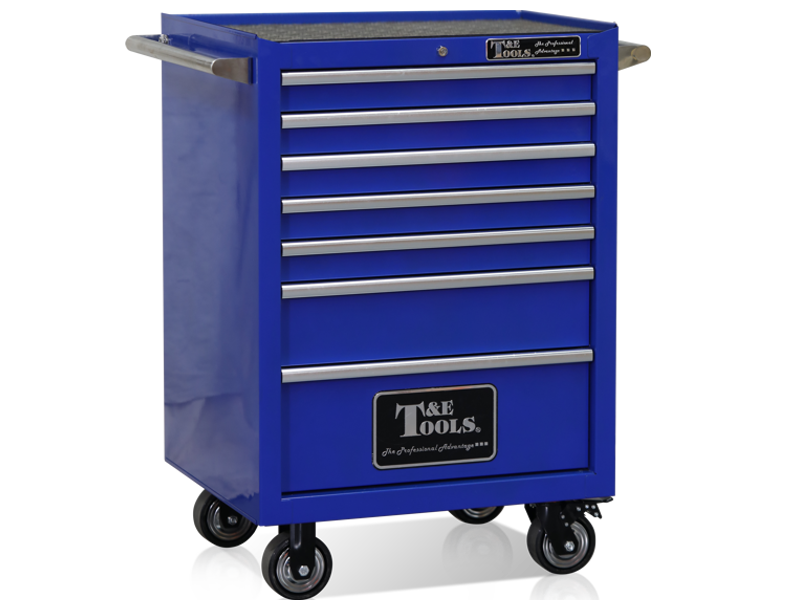  27" Godfather 7 Drawer Roller Cabinet - Blue