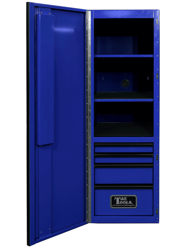  76" Godfather 4 Drawer Left Hand Side Cabinet - Blue