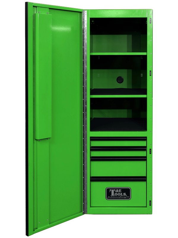  76" Godfather 4 Drawer Left Hand Side Cabinet - Green