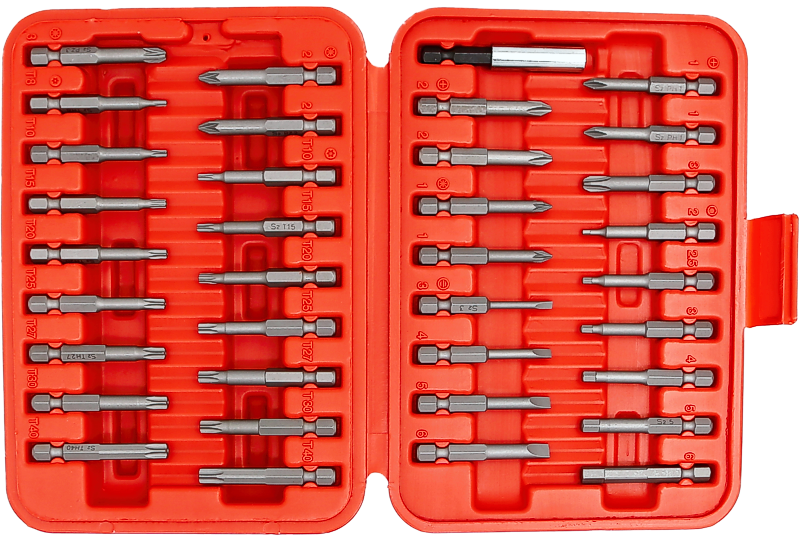 36 Piece  1/4"Hex Power Insert S2 Bit Set