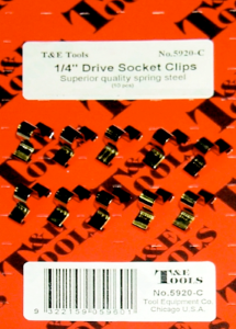 1/4 Inch Drive Clips (10)